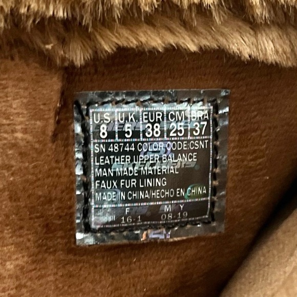 NIB Skechers Grand Jams Snowdrop Mid Calf Winter Boots Chestnut Suede - Picture 9 of 14